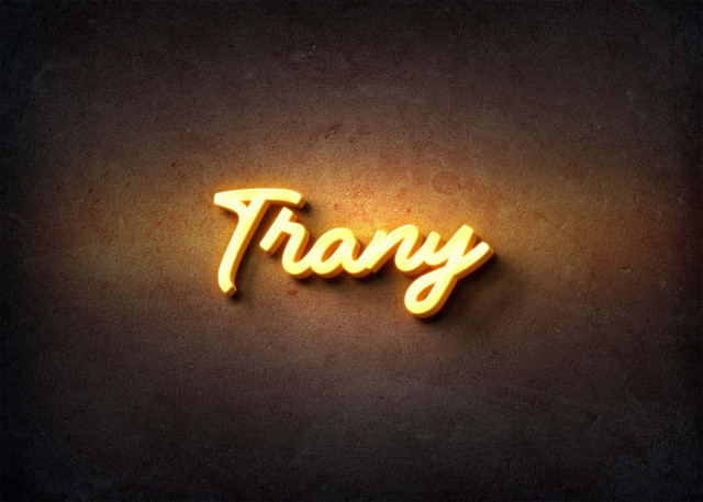 Free photo of Glow Name Profile Picture for Trany