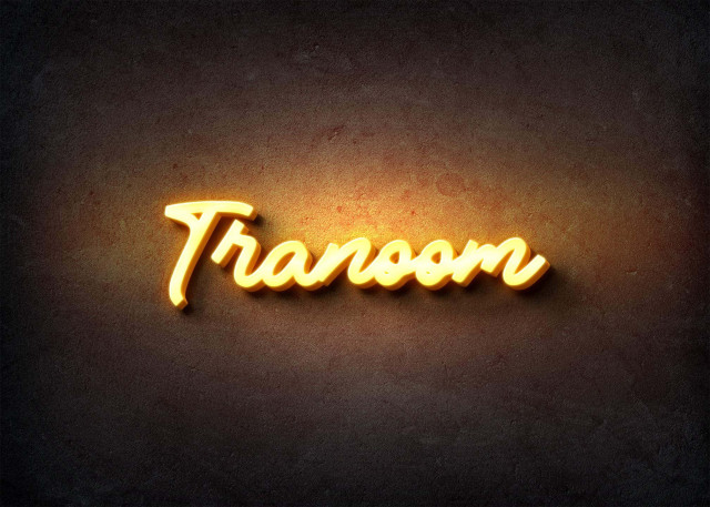 Free photo of Glow Name Profile Picture for Tranoom