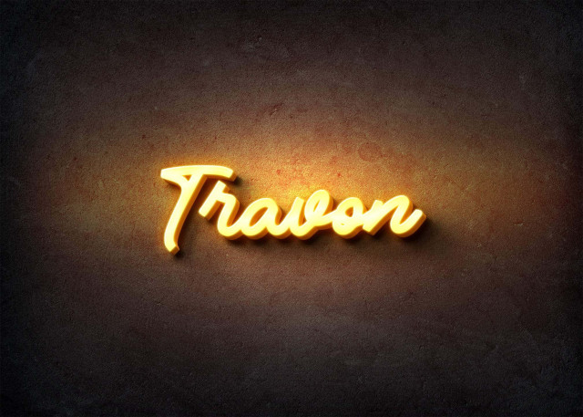 Free photo of Glow Name Profile Picture for Travon