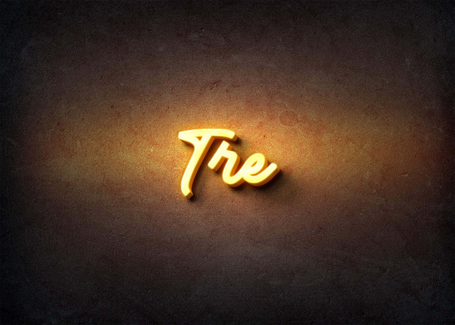 Free photo of Glow Name Profile Picture for Tre