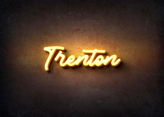 Free photo of Glow Name Profile Picture for Trenton