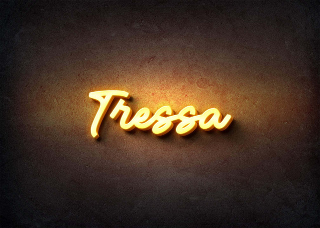 Free photo of Glow Name Profile Picture for Tressa