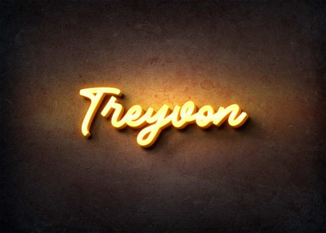 Free photo of Glow Name Profile Picture for Treyvon