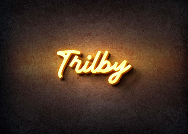 Free photo of Glow Name Profile Picture for Trilby