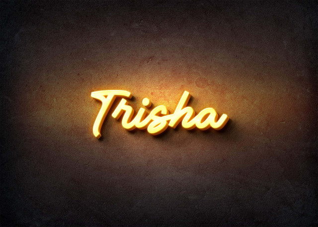 Free photo of Glow Name Profile Picture for Trisha