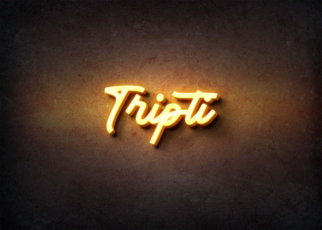 Free photo of Glow Name Profile Picture for Tripti