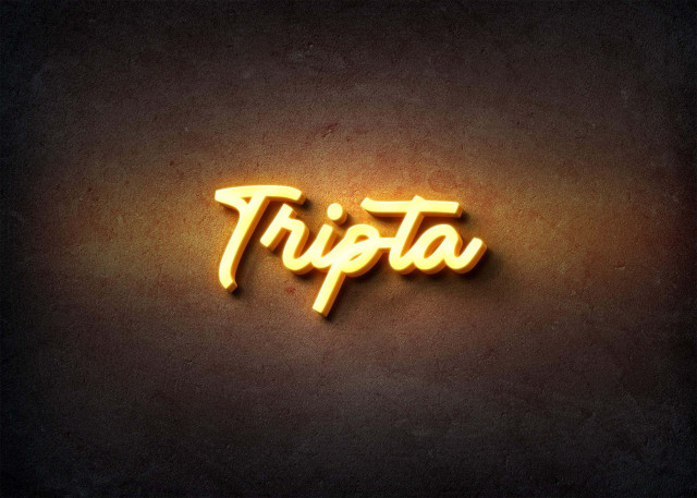 Free photo of Glow Name Profile Picture for Tripta