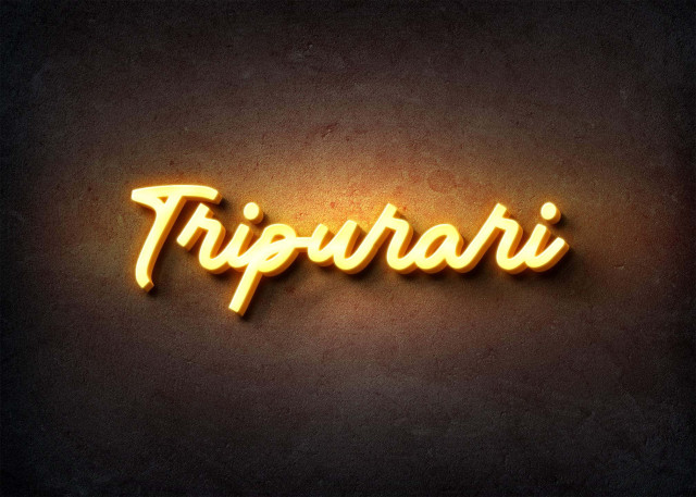 Free photo of Glow Name Profile Picture for Tripurari