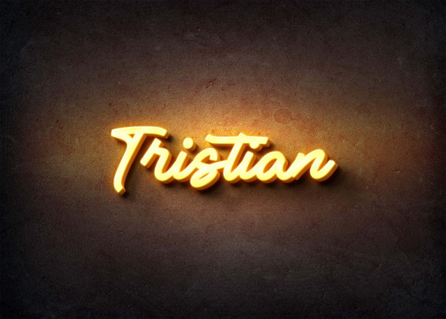 Free photo of Glow Name Profile Picture for Tristian