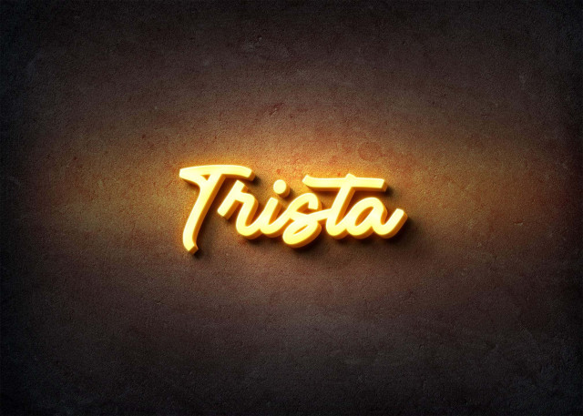 Free photo of Glow Name Profile Picture for Trista