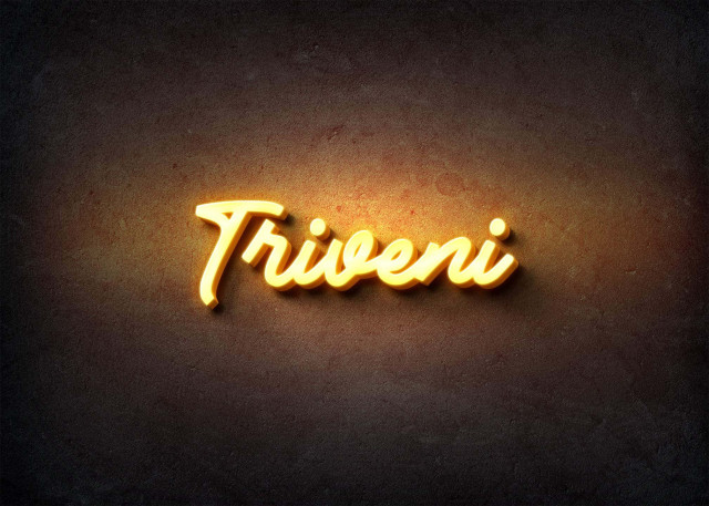 Free photo of Glow Name Profile Picture for Triveni