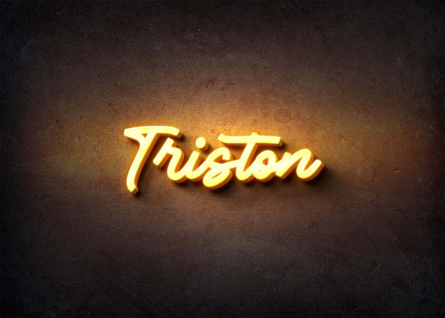Free photo of Glow Name Profile Picture for Triston