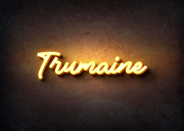 Free photo of Glow Name Profile Picture for Trumaine