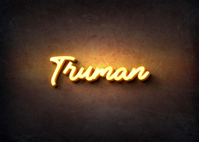 Free photo of Glow Name Profile Picture for Truman