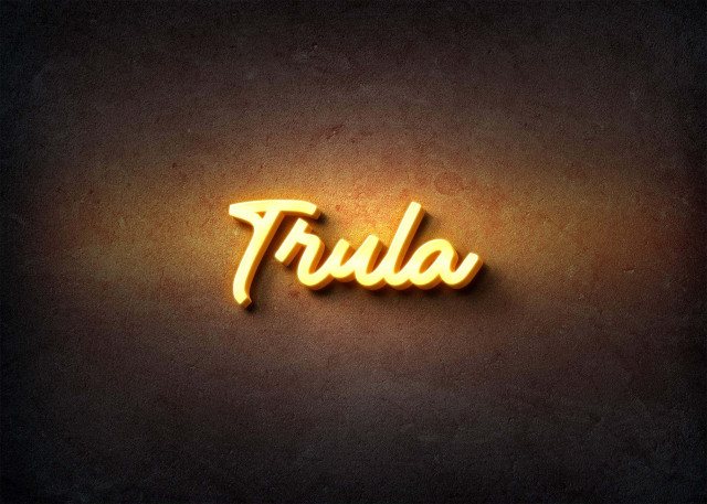 Free photo of Glow Name Profile Picture for Trula