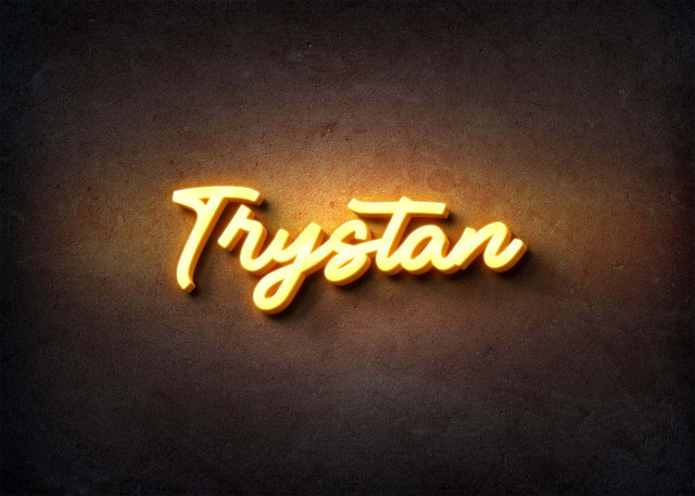 Free photo of Glow Name Profile Picture for Trystan