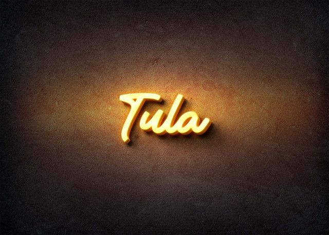 Free photo of Glow Name Profile Picture for Tula