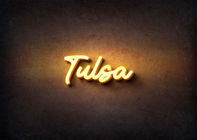 Free photo of Glow Name Profile Picture for Tulsa