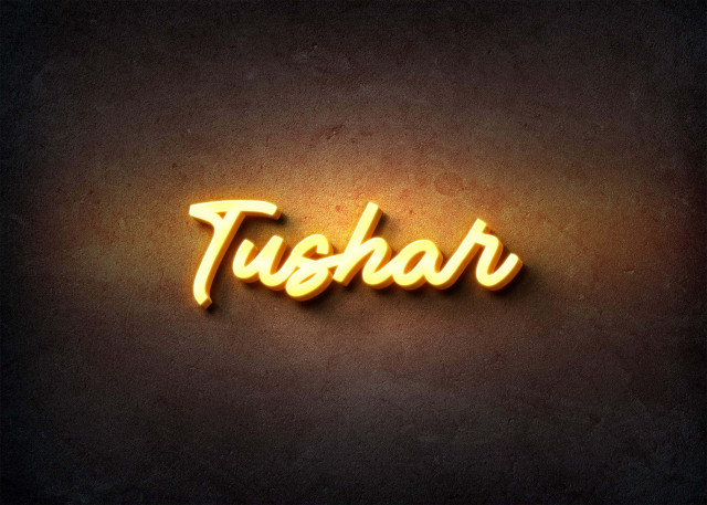 Free photo of Glow Name Profile Picture for Tushar