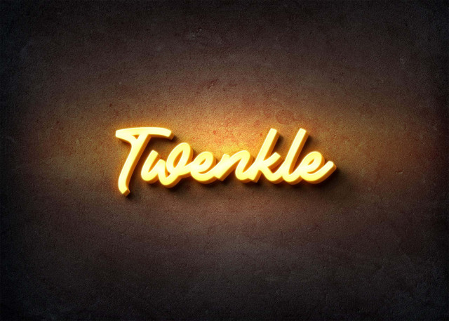 Free photo of Glow Name Profile Picture for Twenkle