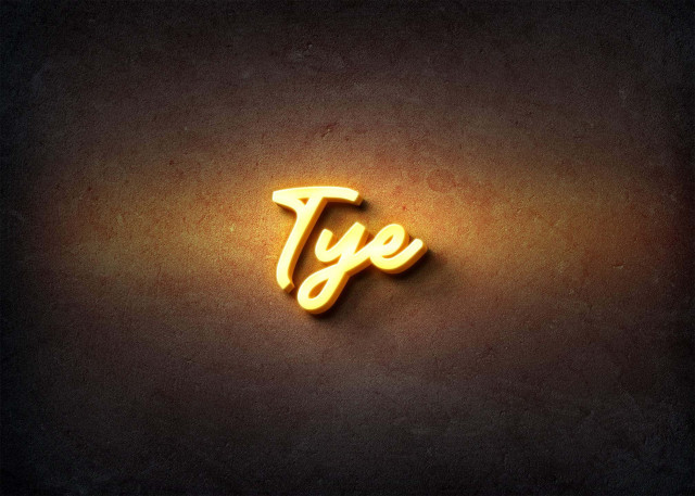 Free photo of Glow Name Profile Picture for Tye