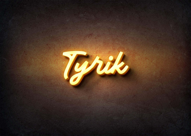 Free photo of Glow Name Profile Picture for Tyrik