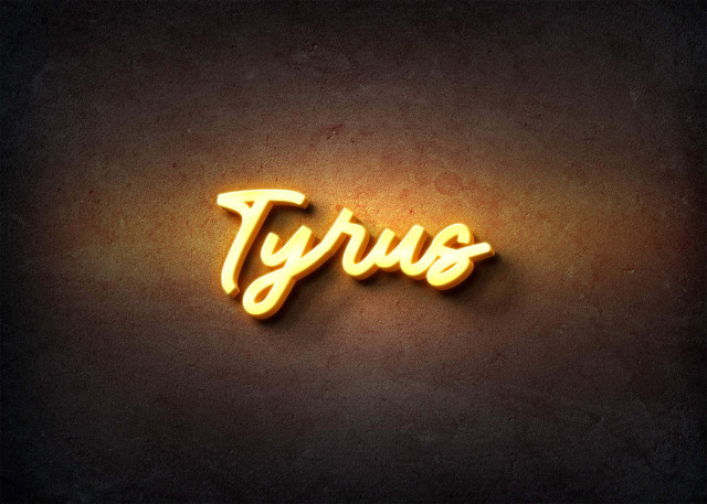 Free photo of Glow Name Profile Picture for Tyrus