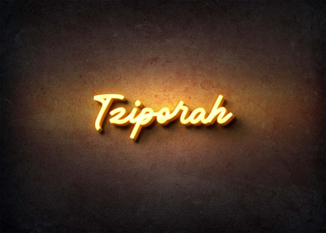 Free photo of Glow Name Profile Picture for Tziporah