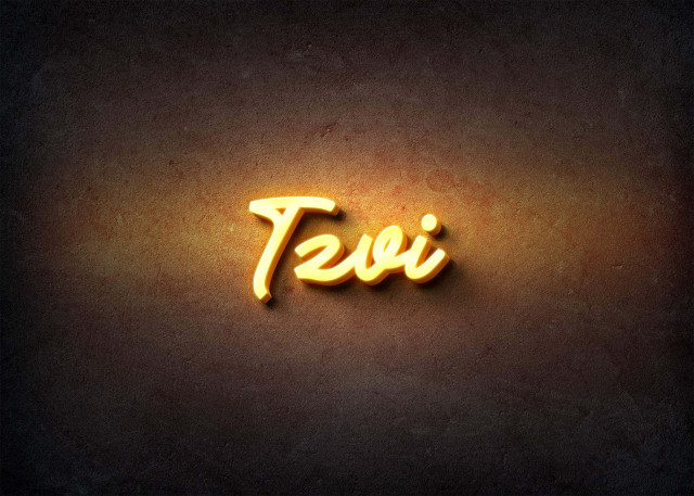 Free photo of Glow Name Profile Picture for Tzvi