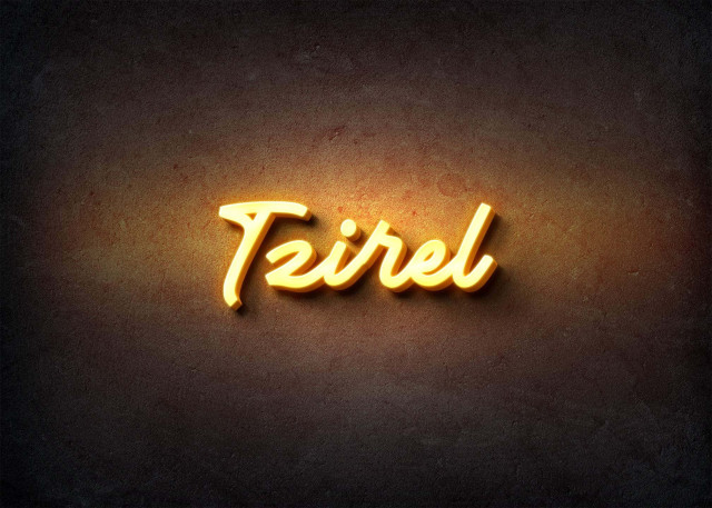 Free photo of Glow Name Profile Picture for Tzirel