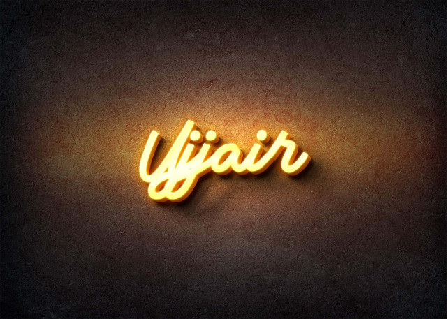 Free photo of Glow Name Profile Picture for Ujjair