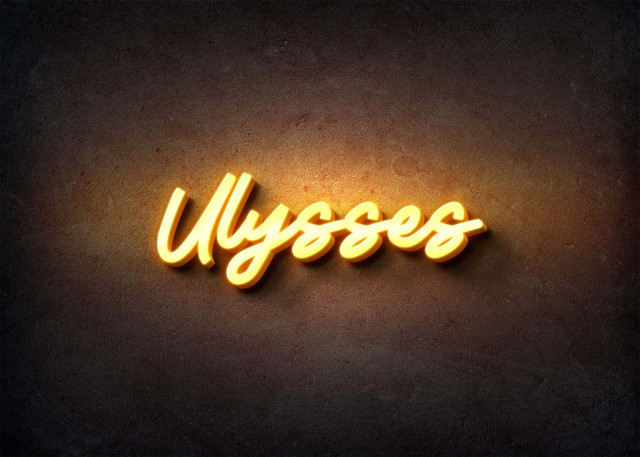 Free photo of Glow Name Profile Picture for Ulysses