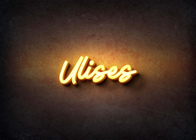 Free photo of Glow Name Profile Picture for Ulises