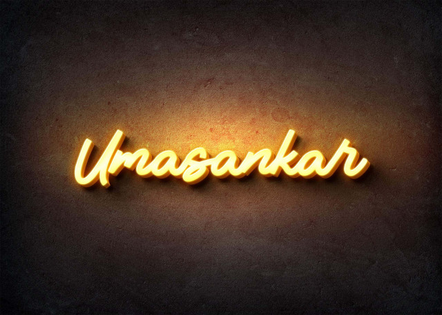Free photo of Glow Name Profile Picture for Umasankar
