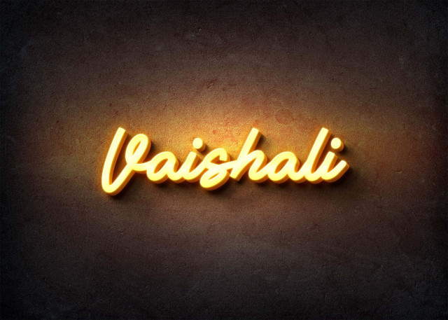 Free photo of Glow Name Profile Picture for Vaishali