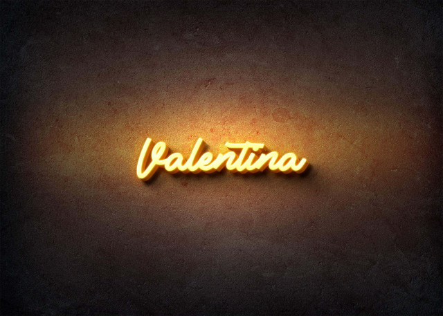 Free photo of Glow Name Profile Picture for Valentina