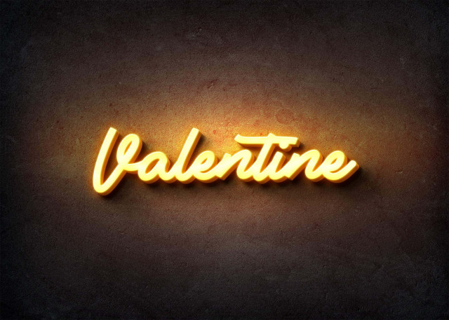 Free photo of Glow Name Profile Picture for Valentine