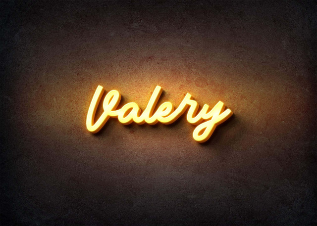 Free photo of Glow Name Profile Picture for Valery