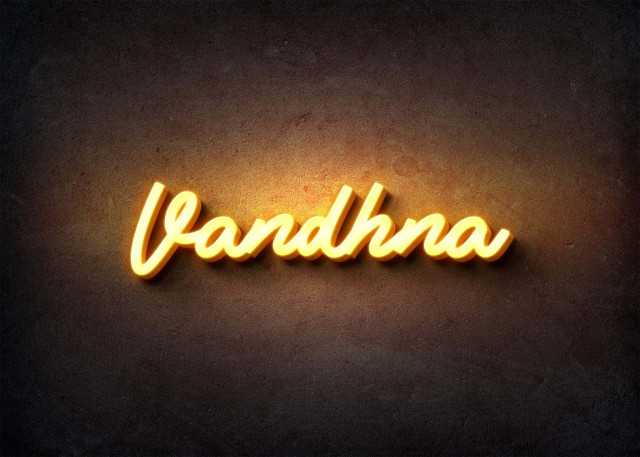 Free photo of Glow Name Profile Picture for Vandhna