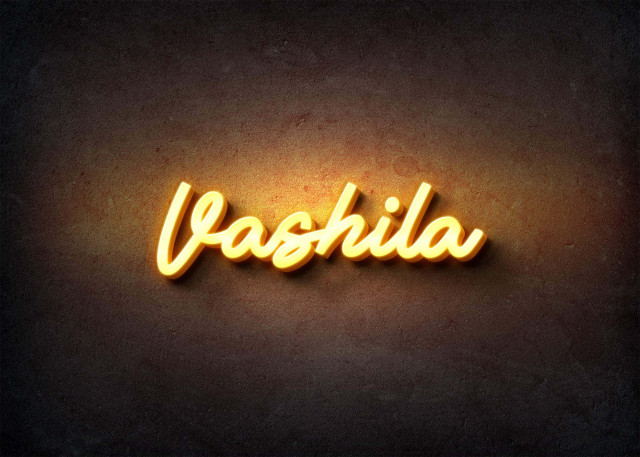 Free photo of Glow Name Profile Picture for Vashila