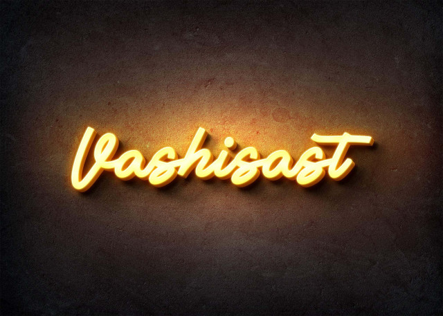 Free photo of Glow Name Profile Picture for Vashisast