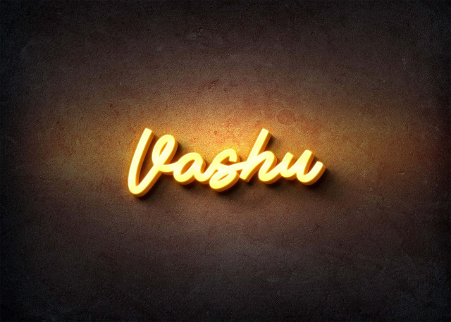 Free photo of Glow Name Profile Picture for Vashu