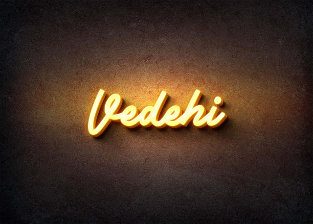 Free photo of Glow Name Profile Picture for Vedehi