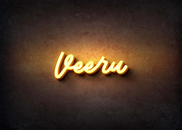 Free photo of Glow Name Profile Picture for Veeru