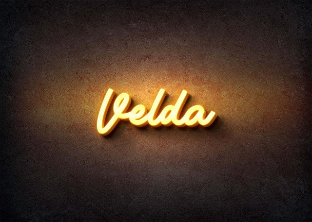 Free photo of Glow Name Profile Picture for Velda