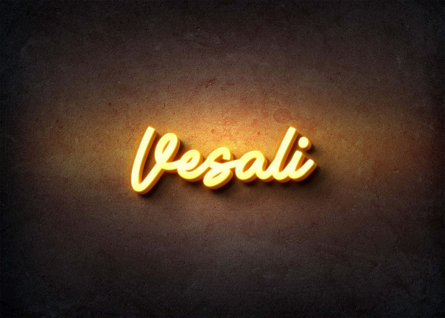 Free photo of Glow Name Profile Picture for Vesali