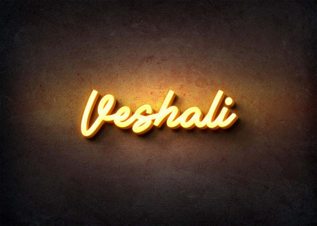 Free photo of Glow Name Profile Picture for Veshali
