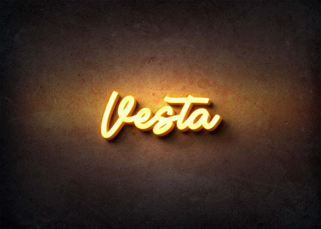 Free photo of Glow Name Profile Picture for Vesta