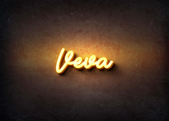Free photo of Glow Name Profile Picture for Veva
