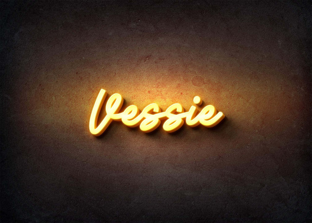 Free photo of Glow Name Profile Picture for Vessie